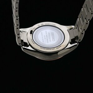 1円～ 超美品 300本限定 SEIKO セイコー エクセリーヌ SWCW102 1B22-0BW0 チタン レディース 電波ソーラー 5Pダイヤ 箱ベルト 定価17.2万の画像9