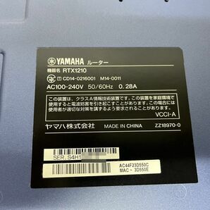 ●YAMAHA RTX1210ギガアクセスVPNルーター●中古・初期化済・動作保証無・現状品 No.2の画像6