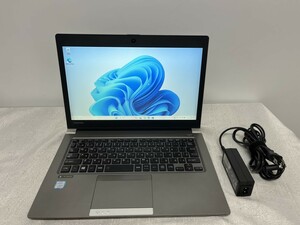 ・Core i5-8250U/メモリ8G/SSD 256GB●TOSHIBA 東芝 dynabook R63/M●中古Win11・動作保証無・現状品