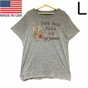 輸入古着 USA製 Lucky Brand ラッキーブランド Tシャツ エロプリント ヴィンテージ加工