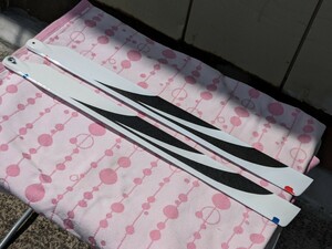 □■1円スタート■■　B級カーボンメインブレード　690mm 中古　アライン 700サイズヘリ用　新品から15フライト程TB70にて使用品