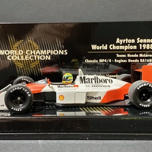 ミニチャンプス 1/43 WORLD CHAMPIONS COLLECTION マクラーレン MP4/4 アイルトン・セナ車 Marlboro仕様の画像7