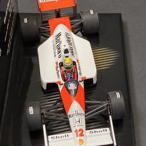 ミニチャンプス 1/43 WORLD CHAMPIONS COLLECTION マクラーレン MP4/4 アイルトン・セナ車 Marlboro仕様の画像9