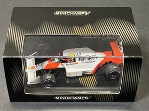 ミニチャンプス 1/43 WORLD CHAMPIONS COLLECTION マクラーレン MP4/4　アイルトン・セナ車 Marlboro仕様