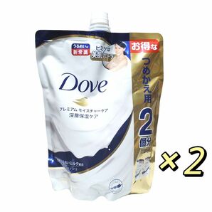 Dove ダヴ ボディウォッシュ プレミアム モイスチャーケア 詰替用 720g ×2個 ボディソープ やわらかなフローラルの香り