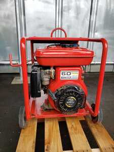 スーパー工業　エンジン式　高圧洗浄機　SER-2307-4　燃料：ガソリン　動作OK