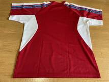 YONEX ヨネックス 半袖シャツ Tシャツ 赤×白 水色ライン メンズL　テニス バドミントン_画像5