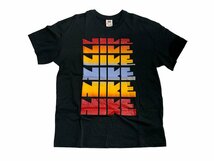 NIKE ナイキ スポーツウェア クラシック ロゴ 6連 ゴツナイキ S/S Tシャツ XLサイズ 黒 BV7634-010 タグ付き保管品_画像1