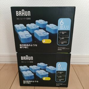 ブラウン アルコール洗浄液(6個入) CCR6 CR　2箱セット　 交換カートリッジ シェーバー用洗浄液 BRAUN