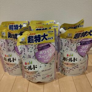  ボールドジェル 心安らぐホワイトラベンダー＆ジャスミンの香り つめかえ用 超特大サイズ 760g×7 P&G　液体