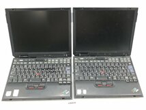 【z26808】IBM ThinkPad Type 2672-5KJ ノートパソコン ジャンク 2台まとめ 格安スタート_画像1