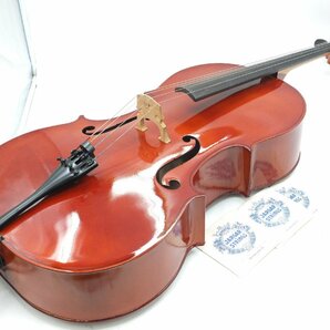 【z26700】チェロ made in Czechoslovakia チェコスロバキア製 弦楽器 ソフトケース付き ※同梱不可 格安スタートの画像1