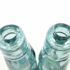 【z26883】アンティーク 昭和レトロ ラムネ瓶 小瓶 ガラス 5点セット 格安スタートの画像10