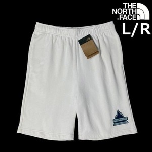 1円～!売切!【正規新品】THE NORTH FACE◆TNF NOV SHORT ショートパンツ スウェット US限定 ワッペン 1966 スポーツ 登山(L/R)白 190110-23