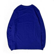 1円～!売切!【正規新品】THE NORTH FACE L/S GI TEE 長袖 Tシャツ ロンT US限定 ハーフドームロゴ 男女兼用 ビッグロゴ(S)青 180902-20_画像8