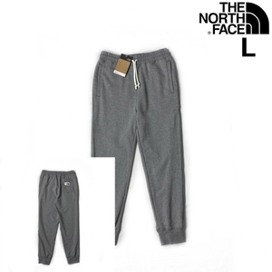 1円～!売切!【正規新品】THE NORTH FACE◆HERITAGE PATCH JOGGERS ジョガーパンツ US限定 ロゴパッチ 裏起毛(L)グレー 190110-25