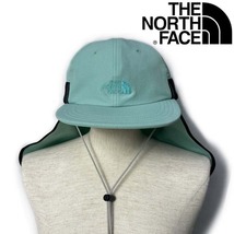 1円～!売切!【正規新品】THE NORTH FACE◆CLASS V SUNSHIELD HAT 帽子 キャップ US限定 男女兼用 ロゴ刺繍 サンシェード(OS)緑 180623-5_画像2