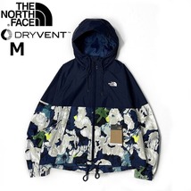 1円～!売切!【正規新品】THE NORTH FACE◆W ANTORA RAIN HOODIE マウンテンパーカー ナイロン US限定 防水 撥水(M)紺 総柄 180915-15_画像3