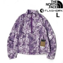 1円～!売切!【正規新品】THE NORTH FACE◆W HYDRENALINE PULLOVER ウインドパーカー US限定 速乾 軽量 等高線(L)紫 総柄 180915-15_画像1