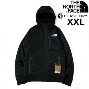 1円～!売切!【正規新品】THE NORTH FACE◆PIONEER PEAK FULLZIP HOODIE トラックジャケット パーカー US限定 速乾 裏起毛(XXL)黒 180915-45