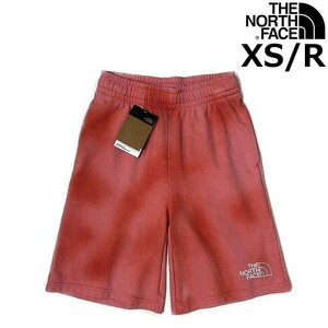 1円～!売切!【正規新品】THE NORTH FACE◆DYE SHORTS ショートパンツ スウェット US限定 後染め アウトドア(XS/R)赤 タイダイ柄 190110-5