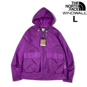 1円～!売切!【正規新品】THE NORTH FACE◆HERITAGE WIND JACKET フルジップ ウィンド パーカー US限定 ナイロン 防風 撥水(L)紫① 180915-5