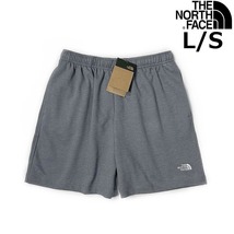 1円～!売切!【正規新品】THE NORTH FACE◆SIMPLE LOGO FLEECE SHORT ショートパンツ US限定 ロゴ刺繍 スポーツ シンプル(L)グレー 190110-5_画像1