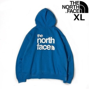 1円～!売切!【正規新品】THE NORTH FACE◆W COORDINATES HOODIE パーカー US限定 フードナイロン切替 ハーフドームロゴ(XL)青 181130-15の画像1