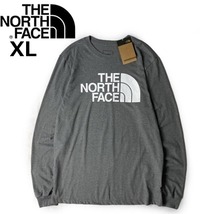 1円～!売切!【正規新品】THE NORTH FACE◆L/S HALF DOME TEE 長袖 Tシャツ ロンT US限定 ハーフドームロゴ 男女兼用(XL)グレー 180902-18_画像3