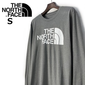 1円～!売切!【正規新品】THE NORTH FACE◆L/S HALF DOME TEE 長袖 Tシャツ ロンT US限定 ハーフドームロゴ 男女兼用(S)グレー 180902-18の画像2