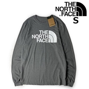 1円～!売切!【正規新品】THE NORTH FACE◆L/S HALF DOME TEE 長袖 Tシャツ ロンT US限定 ハーフドームロゴ 男女兼用(S)グレー 180902-18の画像1