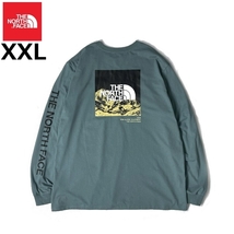 1円～!売切!【正規新品】THE NORTH FACE◆LONG SLEEVE LOGO PLAY TEE 長袖 Tシャツ ロンT US限定 袖ロゴ 落描き風 上質(XXL)青 180902-20_画像3