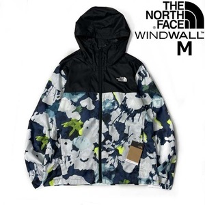 1円～!売切!【正規新品】THE NORTH FACE◆PRINTED CYCLONE JACKET 3 ウインドパーカー US限定 ロゴ刺繍 軽量 撥水(M)紺 総柄 180915-5