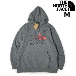 1円～!売切!【正規新品】THE NORTH FACE◆LANDMARK HOODIE パーカー サンフランシスコ グラフィック US限定 裏起毛(M)グレー 181130-33の画像1