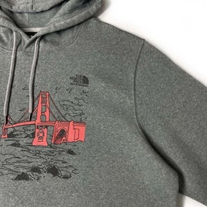 1円～!売切!【正規新品】THE NORTH FACE◆LANDMARK HOODIE パーカー サンフランシスコ グラフィック US限定 裏起毛(M)グレー 181130-33の画像4