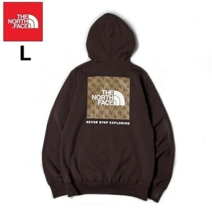 1円～!売切!【正規新品】THE NORTH FACE BOX NSE PULLOVER HOODIE パーカー US限定 ボックスロゴ 裏起毛 グラフィック(L)茶 181130-30の画像3