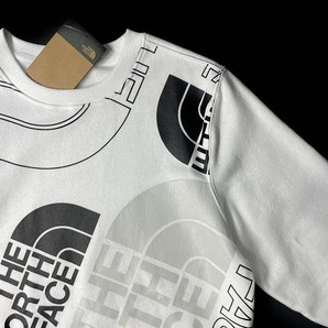 1円～!売切!【正規新品】THE NORTH FACE◆GRAPHIC INJECTION CREW プルオーバー トレーナー US限定 レア グラフィック(XL)白 181130-28の画像4