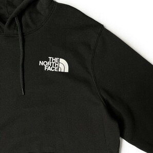 1円～!売切!【正規新品】THE NORTH FACE◆THROWBACK HOODIE パーカー スウェット US限定 男女兼用 ビッグロゴ アウトドア(M)黒 181130-30の画像5