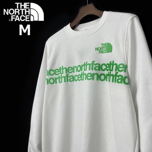 1円～!売切!【正規新品】THE NORTH FACE◆COORDINATES CREW トレーナー スウェット US限定 男女兼用 立体ロゴ グラフィック(M)白 181130-33の画像2