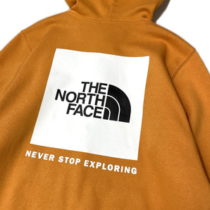 1円～!売切!【正規新品】THE NORTH FACE BOX NSE PULLOVER HOODIE パーカー US限定 バックプリント 裏起毛 男女兼用(XL)オレンジ 181130-10の画像4