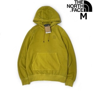 1円～!売切!【正規新品】THE NORTH FACE◆GARMENT DYE HOODIE プルオーバー パーカー US限定 ガーメントダイ 立体ロゴ(M)黄 181130-10