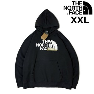 1円～!売切!【正規新品】THE NORTH FACE◆COORDINATES HOODY パーカー US限定 ビッグロゴ 裏起毛 グラフィック(XXL)黒 181130-MP3-33