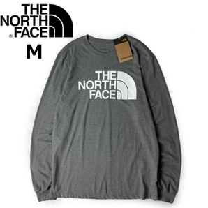 1円～!売切!【正規新品】THE NORTH FACE◆L/S HALF DOME TEE 長袖 Tシャツ ロンT US限定 ハーフドームロゴ 男女兼用(M)グレー 180902-18の画像3