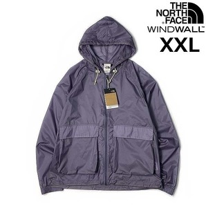 1円～!売切!【正規新品】THE NORTH FACE◆HERITAGE WIND JACKET フルジップ ウィンド パーカー US限定 ナイロン 防風(XXL)紫②180915-5の画像1