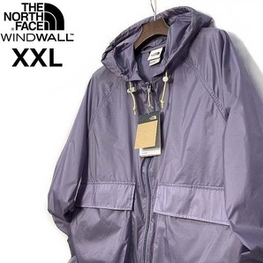 1円～!売切!【正規新品】THE NORTH FACE◆HERITAGE WIND JACKET フルジップ ウィンド パーカー US限定 ナイロン 防風(XXL)紫②180915-5の画像2