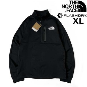 1円～!売切!【正規新品】THE NORTH FACE◆PIONEER PEAK 1/4 ZIP トラックジャケット US限定 速乾 FLASHDRY ストレッチ(XL)黒 180915-35