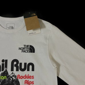 1円～!売切!【正規新品】THE NORTH FACE◆L/S TRAIL RECYCLED TEE 長袖 Tシャツ ロンT US限定 トレイル 上質 厚手 男女兼用(M)白 180902-5の画像4