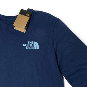 1円～!売切!【正規新品】THE NORTH FACE◆L/S GRAPHIC INJECTION TEE 長袖 Tシャツ ロンT US限定 ビッグロゴ 男女兼用(L)青 180902-5の画像6