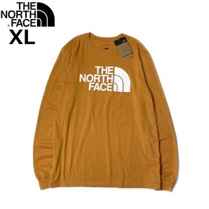 1円～!売切!【正規新品】THE NORTH FACE◆L/S HALF DOME TEE 長袖 Tシャツ ロンT US限定 男女兼用 コットン キャンプ(XL)オレンジ 180902-5の画像3