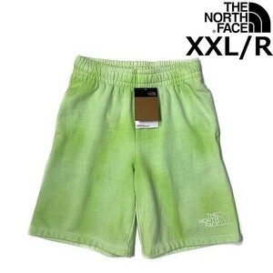 1円～!売切!【正規新品】THE NORTH FACE◆DYE SHORTS ショートパンツ スウェット US限定 後染め アウトドア(XXL/R)緑 タイダイ柄190110-5